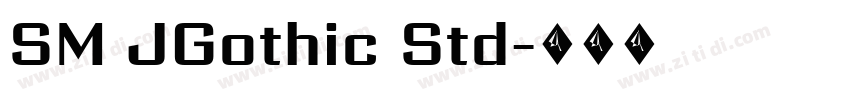 SM JGothic Std字体转换